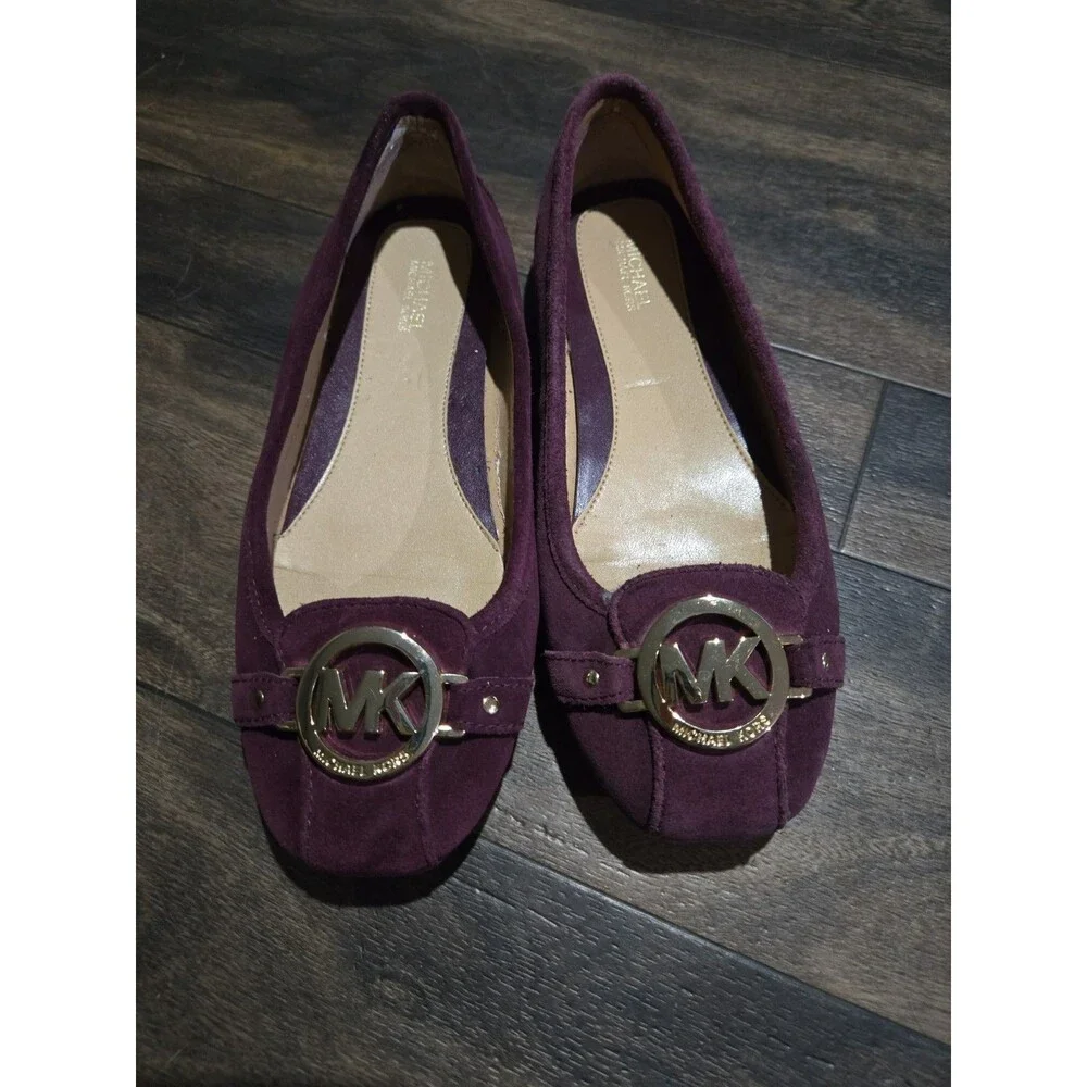 Michael Kors Women's Fulton Purple Suede Flat Shoes Size 7